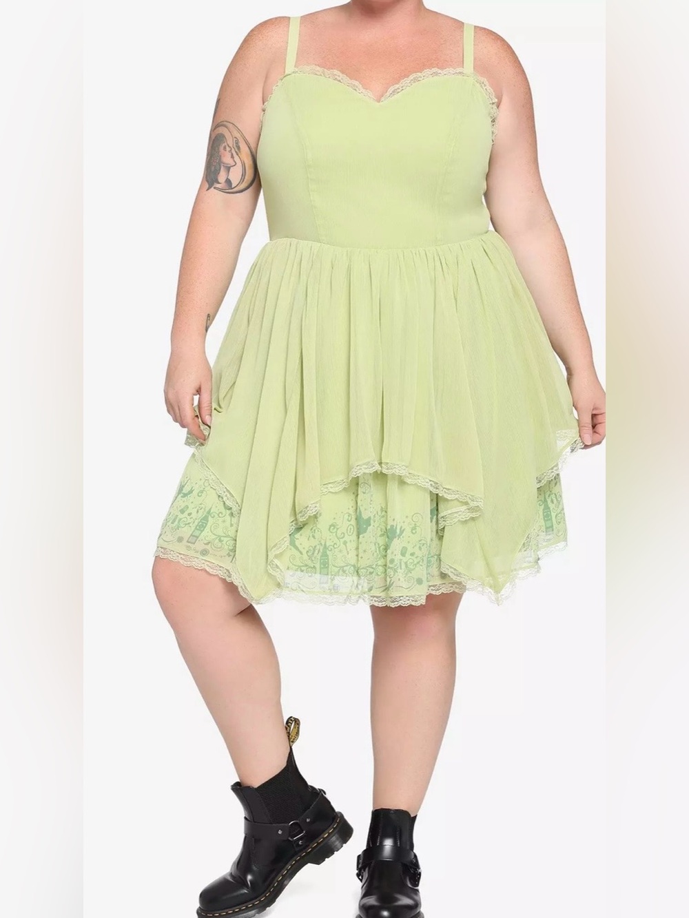 Disney Peter Pan Tinker Bell Dress Hot Topic 4X 24-26 Costume Cosplay Bounding